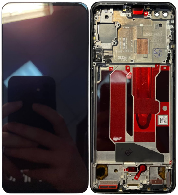 Дисплей модуль тачскрин OnePlus Nord/OnePlus 8 Nord 5G чорний Amoled Original PRC з рамкою Grayx - Фото 1 Дисплей модуль тачскрин OnePlus Nord/OnePlus 8 Nord 5G чорний Amoled Original PRC з рамкою Grayx - зображення 1
