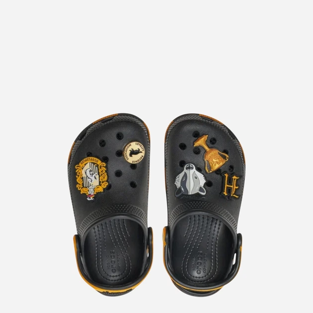 Чоловічі крокси Crocs Harry Potter Classic Hufflepuff Clog 210529-90H 45-46 (M11/W13) 29 см Чорні (196265853823) - зображення 4