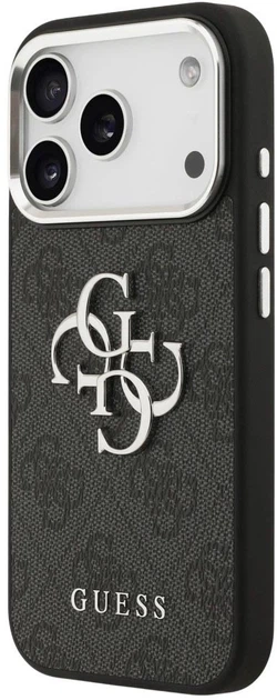 Etui Guess 4G Big 4G Classic Logo do Apple iPhone 17 Pro Black (3666339517779) - obraz 2