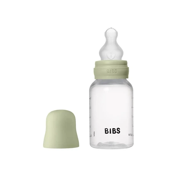 Пляшечка для годування BIBS Bottle Round Silicone 150ml Slow Flow, Sage - Фото 1 Пляшечка для годування BIBS Bottle Round Silicone 150ml Slow Flow, Sage - изображение 1