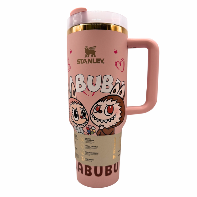 Термос термокружка Stanley Quencher H2.0 Tumbler из нержавеющей стали 1,18 л Peachy Pink KT7001947 - изображение 5