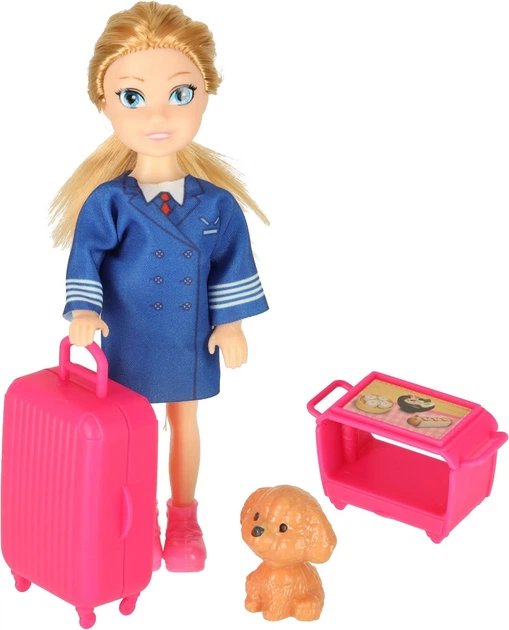 Літак для ляльок розкладний Fun Airplane бортпровідниця з аксесуарами (5903039767683) - зображення 3