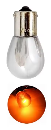 Лампа PY21W 12V 21W BAU15s Amber SilverVision Chpome Disign Желтая смещенный цоколь - изображение 3