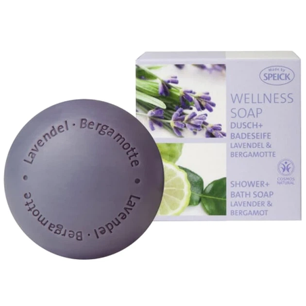 Мило для душу та ванни Speick Wellness Soap Sea Lavender & Bergamot з екстрактом лаванди та бергамоту 200 г - Фото 1 Мило для душу та ванни Speick Wellness Soap Sea Lavender & Bergamot з екстрактом лаванди та бергамоту 200 г - изображение 1