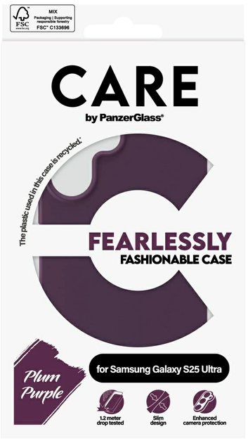 Etui PanzerGlass Fashionable do Samsung Galaxy S25 Ultra Purple (5715685016400) - obraz 3