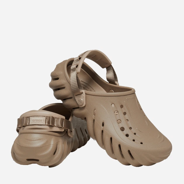 Женские крокси Crocs Echo Clog 207937-26036-37 (W6) 22 Тауп (196265224913) - зображення 5