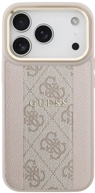 Панель Guess 4G Stripe MagSafe для Apple iPhone 17 Pro Max Pink (3666339520816) - зображення 3
