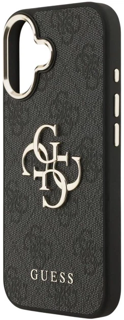 Etui Guess 4G Big 4G Classic Logo do Apple iPhone 17 Black and Gold (3666339521592) - obraz 5