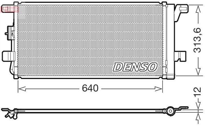 Радиатор кондиционера авто DENSO (DCN02049) - Фото 1 Радиатор кондиционера авто DENSO (DCN02049) - изображение 1