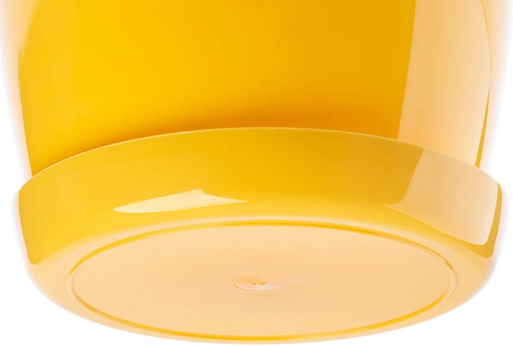 Doniczka na kwiaty z podstawką Kadax Agen 28 cm 3 szt. Zółty (K10600) - obraz 4