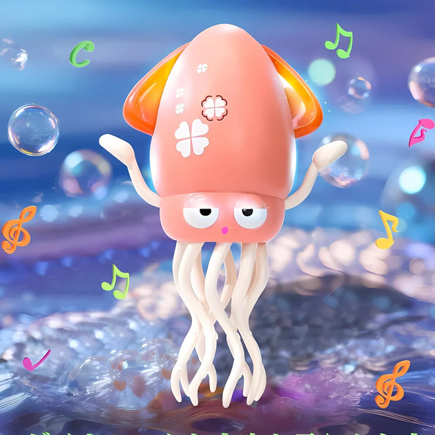 Интерактивная развивающая игрушка для детей Dancing Squid Танцующий кальмар осьминог с аккумулятором Розовый - Фото 4 Интерактивная развивающая игрушка для детей Dancing Squid Танцующий кальмар осьминог с аккумулятором Розовый - изображение 4