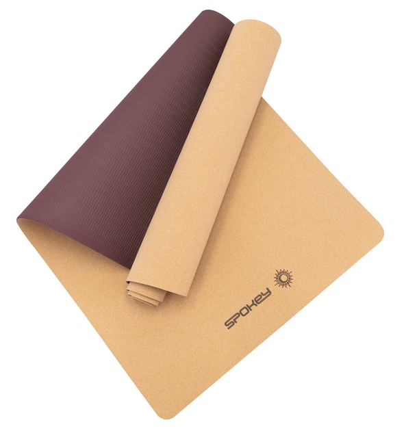 Mata korkowa do jogi Spokey SAVASANA (5905339430656) - obraz 3