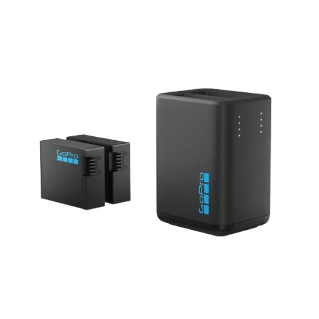 Подвійний зарядний пристрій Dual Battery Charger для GoPro HERO13 Black - Фото 2 Подвійний зарядний пристрій Dual Battery Charger для GoPro HERO13 Black - зображення 2