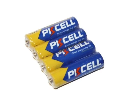 Батарейка AA (R6), сольова, PKCELL, 4 шт, 1.5V, Shrink (R6P-4S) - зображення 2
