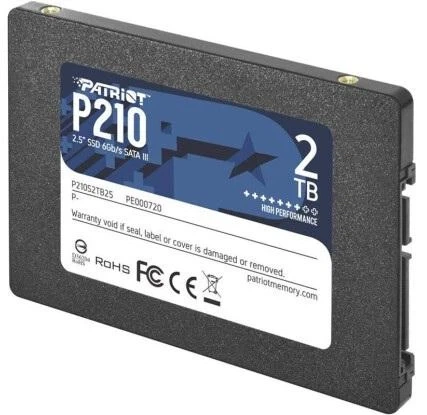 Твердотельный накопитель SSD 2Tb, Patriot P210, SATA3, 2.5" (P210S2TB25) - Фото 6 Твердотельный накопитель SSD 2Tb, Patriot P210, SATA3, 2.5" (P210S2TB25) - изображение 6