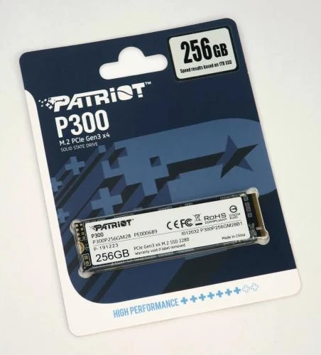 Твердотільний накопичувач SSD 256Gb, Patriot P300, PCI-E 3.0 x4, M.2 (P300P256GM28) - Фото 4 Твердотільний накопичувач SSD 256Gb, Patriot P300, PCI-E 3.0 x4, M.2 (P300P256GM28) - зображення 4