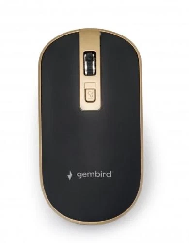 Миша Gembird MUSW-4B-06-BG бездротова, Black/Gold, 1600 dpi, USB, 1xAA - Фото 6 Миша Gembird MUSW-4B-06-BG бездротова, Black/Gold, 1600 dpi, USB, 1xAA - зображення 6
