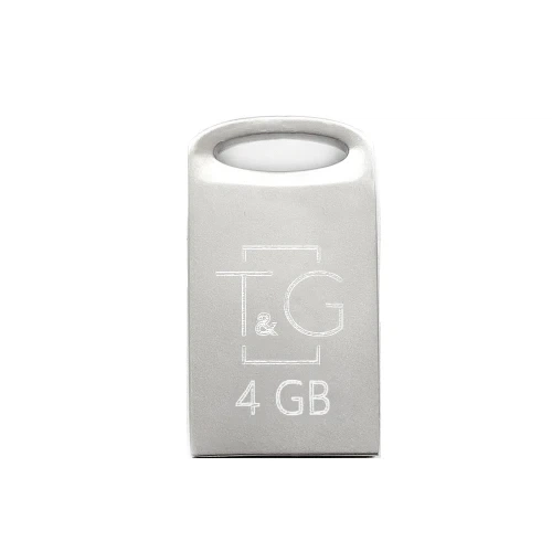 Флеш накопичувач USB 4Gb T&G Metal TG105, Silver, USB 2.0 (TG105-4G) - зображення 3