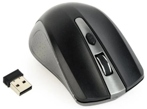 Мышь Gembird MUSW-4B-04-GB беспроводная, Grey/Black, dpi:1600, USB, 2xAAА (MUSW-4B-04-GB) - изображение 4