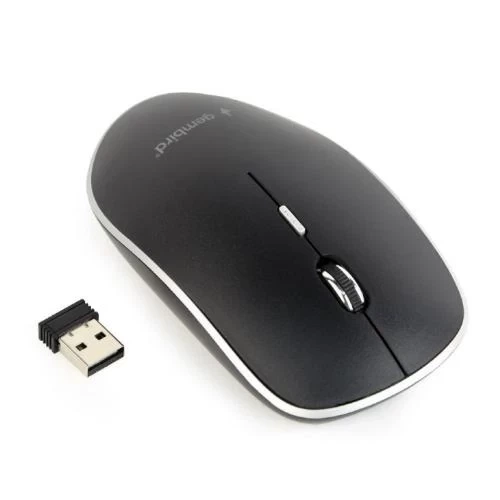 Миша Gembird MUSW-4B-01 бездротова, Black, dpi:1600, USB, 2xAAА (MUSW-4B-01) - зображення 4