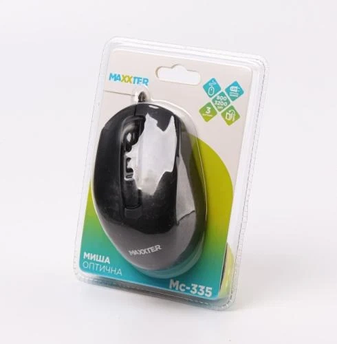 Миша Maxxter Mc-335 оптична, USB, Black - зображення 8