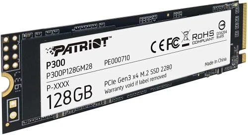 Твердотельный накопитель SSD 128Gb, Patriot P300, PCI-E 3.0 x4, M.2 2280 (P300P128GM28) - изображение 5