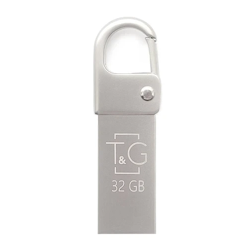 Флеш накопитель USB 32Gb T&G Metal TG027, Silver, USB 2.0 (TG027-32G) - изображение 2