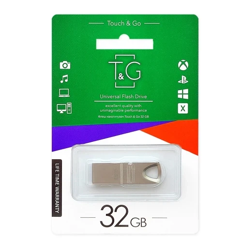 Флеш накопитель USB 32Gb T&G Metal TG117, Silver, USB 2.0 (TG117SL-32G) - изображение 5
