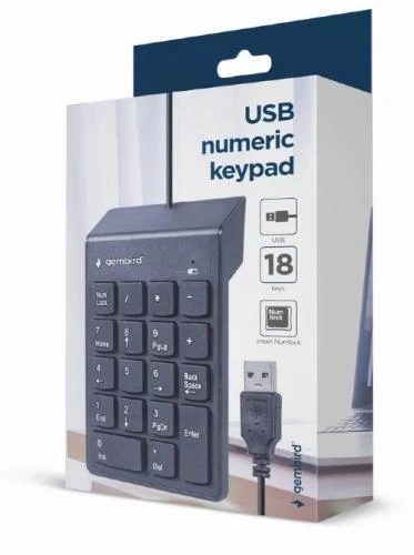 Клавиатура Gembird KPD-U-03 цифровая клавиатура, USB, Black - изображение 6