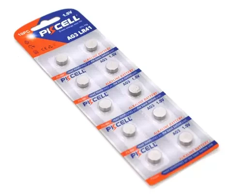 Батарейки AG3/LR41, PKCELL, 10 шт, Blister (AG3-10B) - Фото 2 Батарейки AG3/LR41, PKCELL, 10 шт, Blister (AG3-10B) - зображення 2