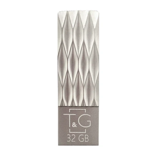 Флеш накопитель USB 32Gb T&G Metal TG103, Silver, USB 2.0 (TG103-32G) - изображение 3
