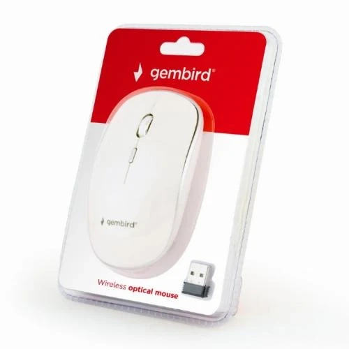 Мышь Gembird MUSW-4B-01 беспроводная, White, dpi:1600, USB, 2xAAА (MUSW-4B-01-W) - изображение 6