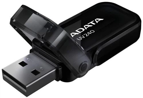 Флеш накопитель USB 32Gb ADATA UV240, Black, USB 2.0 (AUV240-32G-RBK) - Фото 2 Флеш накопитель USB 32Gb ADATA UV240, Black, USB 2.0 (AUV240-32G-RBK) - изображение 2