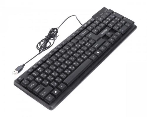 Клавіатура Maxxter KBM-U01-UA офісна, USB, Black - зображення 5
