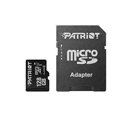 Карта пам'яті microSDXC, 128Gb, Patriot LX, Class10 UHS-I U1, SD адаптер, до 80 МБ/с (PSF128GMCSDXC10) - Фото 2 Карта пам'яті microSDXC, 128Gb, Patriot LX, Class10 UHS-I U1, SD адаптер, до 80 МБ/с (PSF128GMCSDXC10) - зображення 2