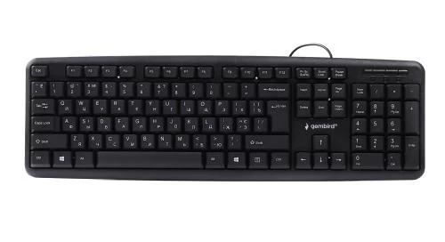 Клавіатура Gembird KB-U-103-UA стандартна, USB, Black - зображення 5