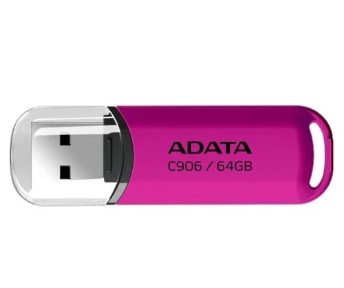 Флеш накопитель USB 64Gb ADATA C906, Purple, USB 2.0 (AC906-64G-RPP) - изображение 4