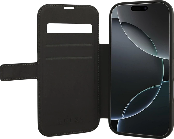 Чохол-книжка Guess Book 4G Metal Logo для Apple iPhone 17 Pro Black (GUBKP17L4GMGGR) - зображення 4