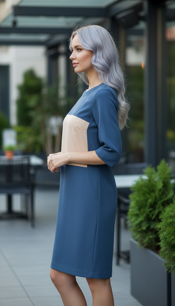 Платье inDresser M Синий (IN-0203Н008А-Blue) - изображение 2