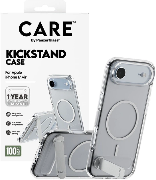 Панель PanzerGlass Feature Kickstand & MagSafe для Apple iPhone Air Transparent (5715685026805) - зображення 3