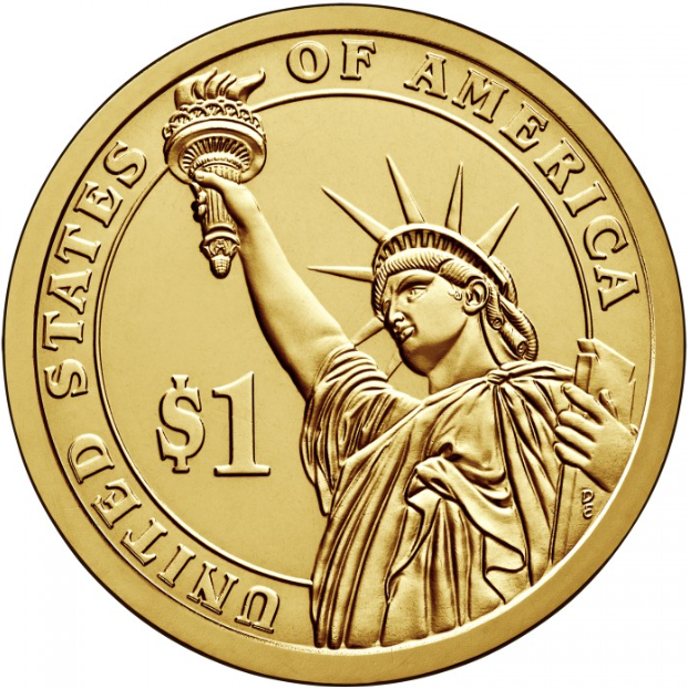 Монета 1 долар 2013 D UNC 25-й Президент США - Вільям Мак-Кінлі (1897-1901) William McKinley - изображение 2
