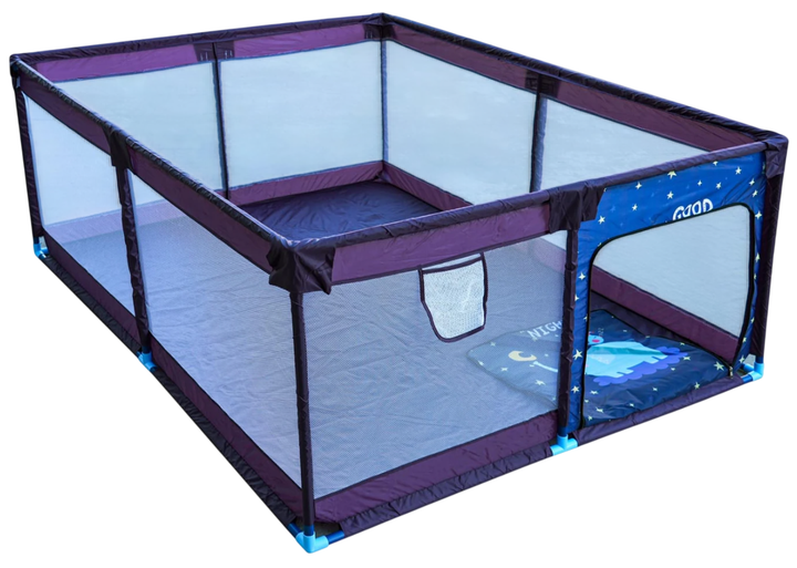 Miękki Kojec Dla Dzieci Prostokąt Nocny Słonik (5903864981612) - obraz 3