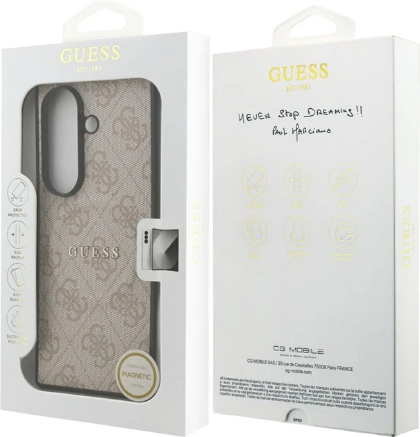 Панель Guess 4G Classic MagSafe для Samsung Galaxy Fold 7 Pink Sand (GUHMZFD7P4MSEGCP) - зображення 8