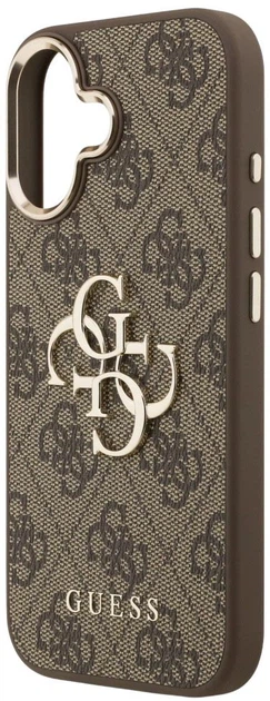 Etui Guess 4G Big 4G Classic Logo do Apple iPhone 17 Brown and Gold (3666339521912) - obraz 5