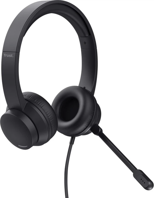 Słuchawki Trust HS-201 USB PC Headset Black (8713439253733) - obraz 2
