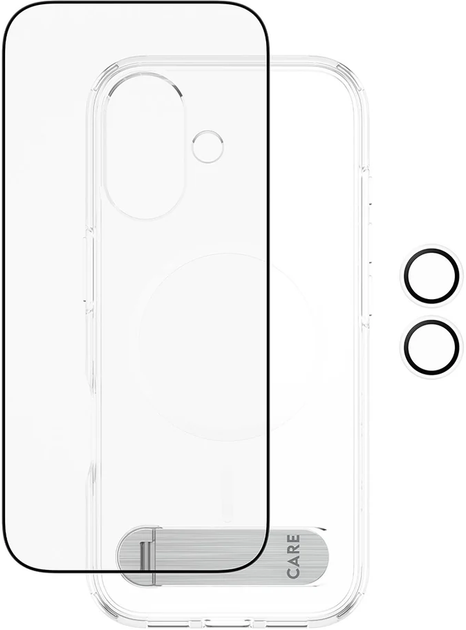 Etui PanzerGlass Kick Bundle MagSafe 3in1 do Apple iPhone 17 Transparent (5715685027338) - obraz 2