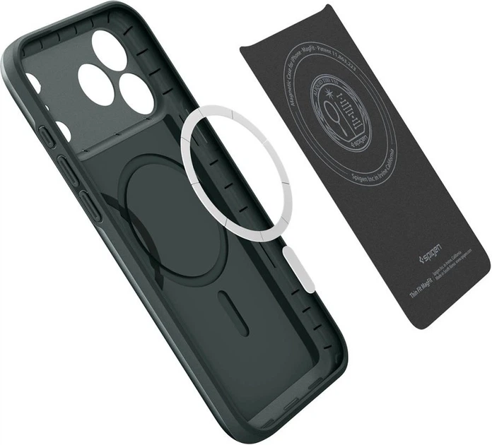 Панель Spigen Thin Fit MagSafe Case для Apple iPhone 17 Pro Max Abyss Green (ACS10275) - зображення 7