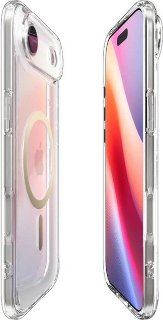 Панель Spigen Ultra Hybrid MagSafe Case для Apple iPhone 17 Air Transparent-Gold (ACS10315) - зображення 6