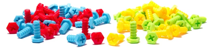 Дитячий набір інструментів KIK Creative Double Sided Box 6 в 1 261 ел. (5903039705272) - зображення 3