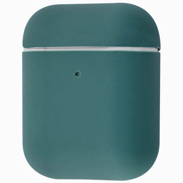 Чехол-накладка Silicone case Slim для AirPods Pine Green (41) зеленый - зображення 2
